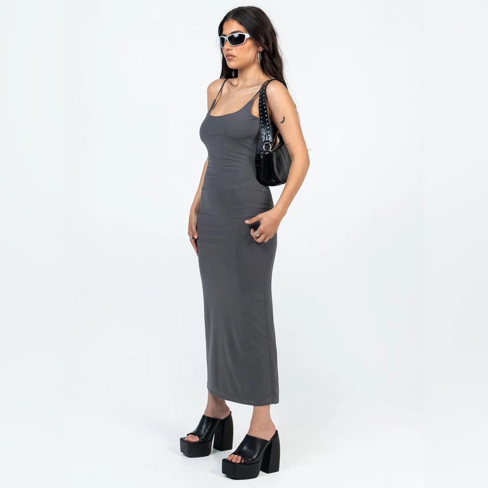 NWT Princess Polly KNOX MAXI DRESS SLATE PETITE